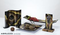 Abruzzo Glitter Art Glassware Diyas Home Platters Abruzzo Glitter Art Glassware Diyas Home Platters
